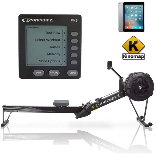 Concept2 Model D PM5 Rudergerät Schwarz